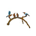 Sky Blue Hummingbirds on Branch Bronze Table Top Sculpture  - Majestic Fountains