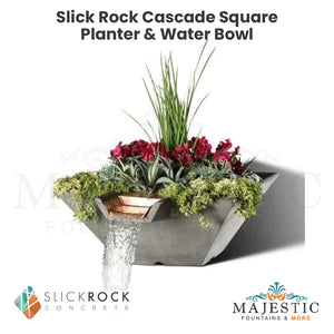 Slick Rock Cascade Square Planter & Water Bowl