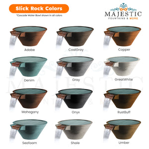 Slick Rock Color Swatch Conical- Majestic Fountains and More