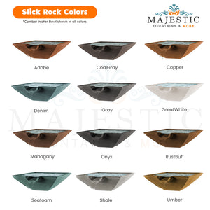 Slick Rock Color Swatch Square - Majestic Fountains and More