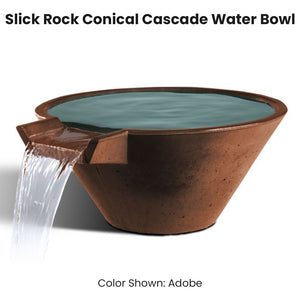 Slick Rock Conical Cascade Water Bowl  Adobe - Majestic Fountains