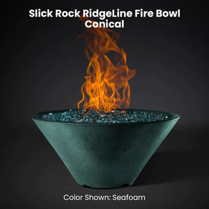 Slick Rock RidgeLine Fire Bowl - Conical Seafoam - Majestic Fountains