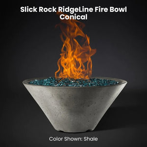 Slick Rock RidgeLine Fire Bowl - Conical Shale - Majestic Fountains