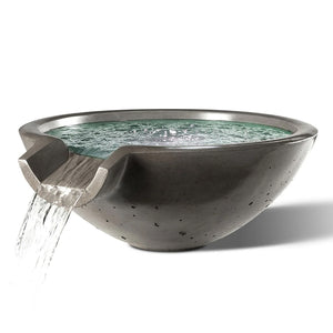 Slick Rock Round Camber Water Bowl - Majestic Fountains
