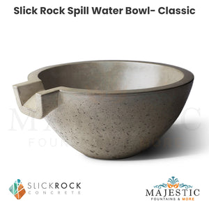 Slick Rock Spill Water Bowl- Classic - Majestic Fountains