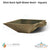 Slick Rock Spill Water Bowl - Square - Majestic Fountains