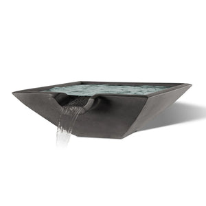 Slick Rock Square Camber Water Bowl - Majestic Fountains 