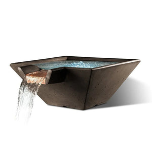 Slick Rock Square Cascade Water Bowl - Majestic Fountains