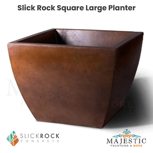 Slick Rock Square Large Planter - Majestic Fountain