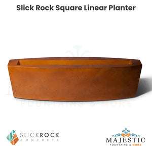Slick Rock Square Linear Planter