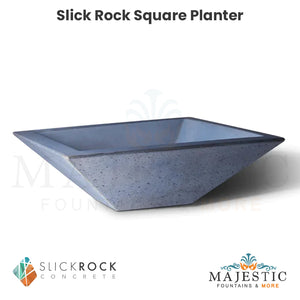 Slick Rock Square Planter - Majestic Fountains