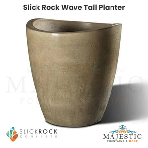 Slick Rock Wave Tall Planter - Majestic Fountains 