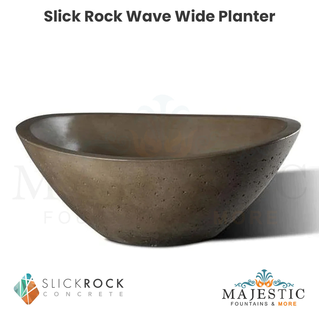 Slick Rock Wave Wide Planter