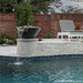 Slick Rock Cascade Fire on glass - Conical - in GFRC Concrete - Majestic Fountains and More.
