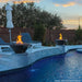Slick Rock Cascade Fire on glass - Conical - Majestic Fountains
