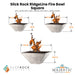 Slick Rock RidgeLine Fire Bowl - Square Size - Majestic Fountains