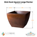 Slick Rock Square Large Planter Size - Majestic Fountains