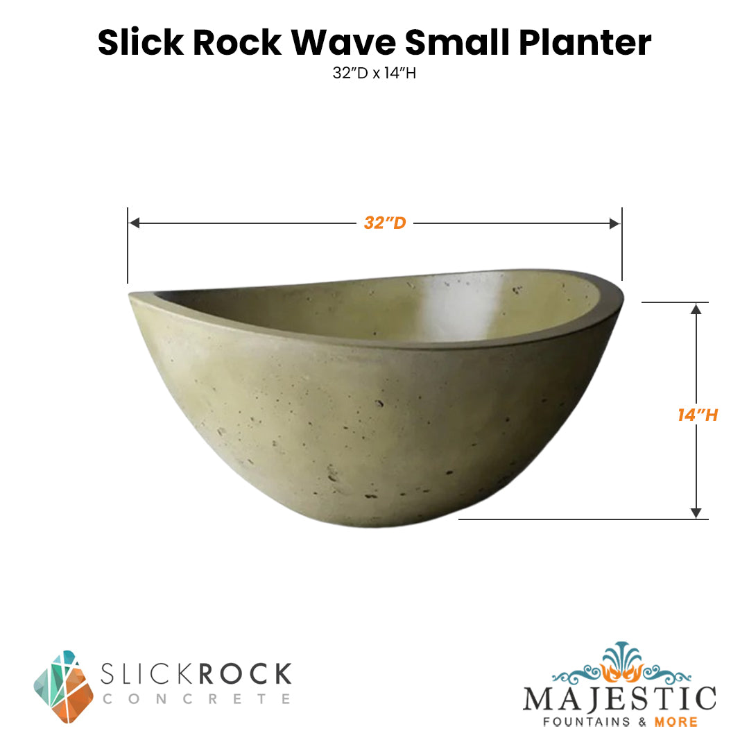 Slick Rock Wave Small Planter Size - Majestic Fountains