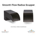 Smooth Flow Radius Scupper Bronze - Majestic Fountains