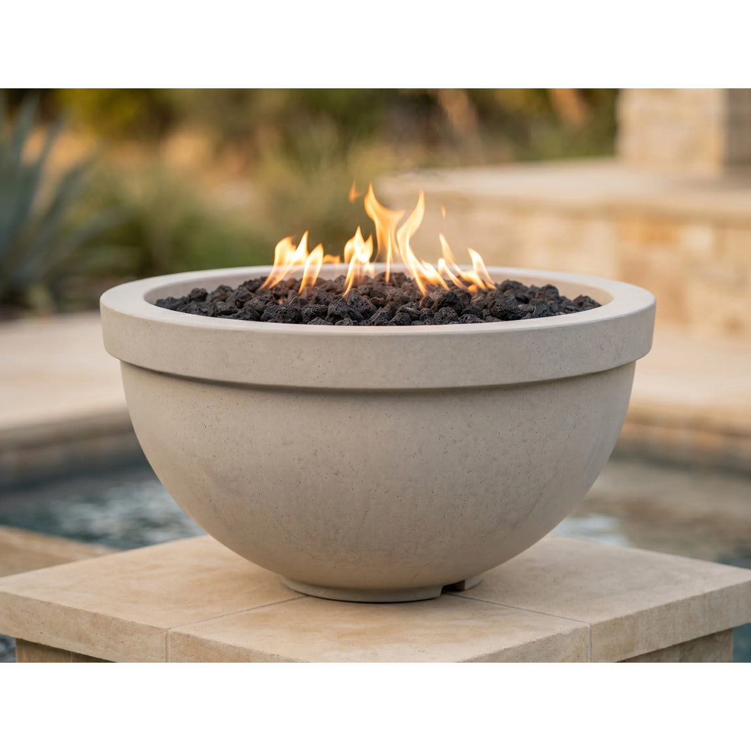 Sorrento Fire Bowl PH-444-FB in GFRC - Majestic Fountains