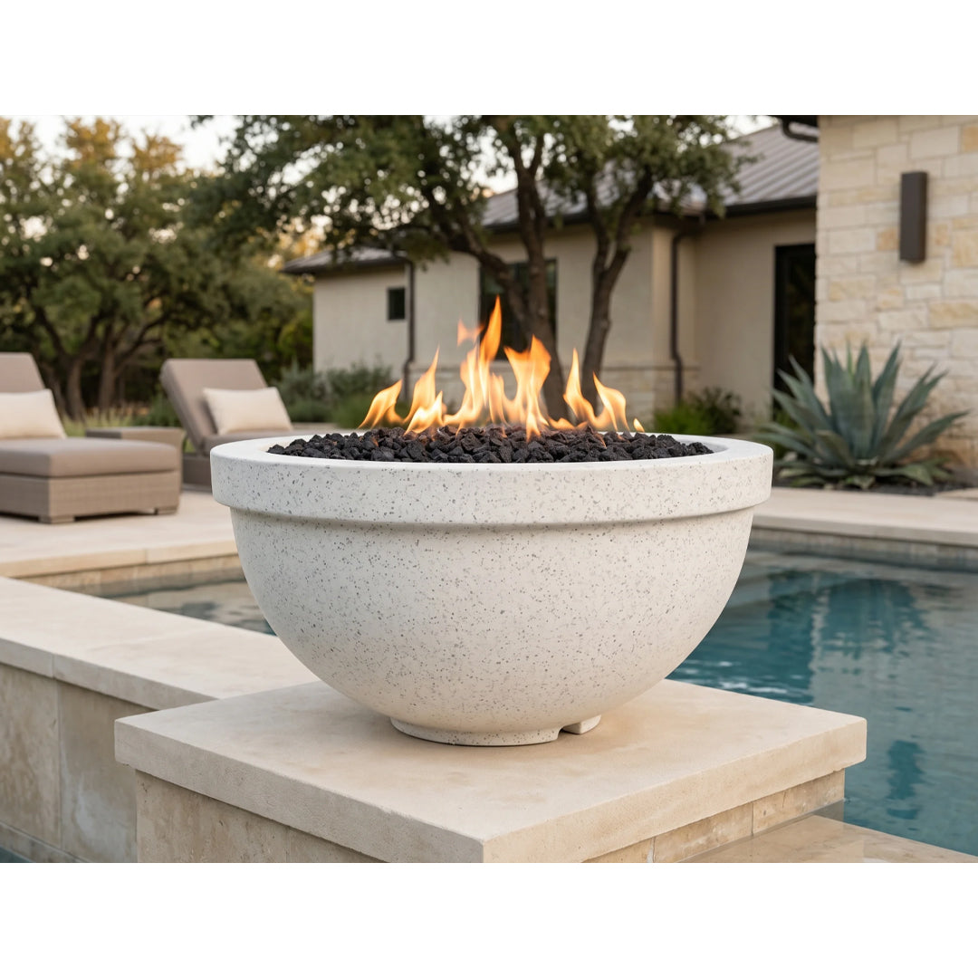 Sorrento Fire Bowl PH-444-FB in GFRC - Majestic Fountains