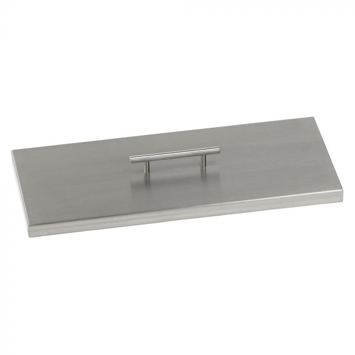 Stainless Steel Rectangular Lid for Rectangle Drop-In Fire Pit Pan - Majestic fountains