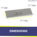 Stainless Steel Rectangular Lid for Rectangle Drop-In Fire Pit Pan - Majestic fountains