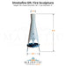Stratofire 6Ft Fire Sculpture - Majestic Fountains and More