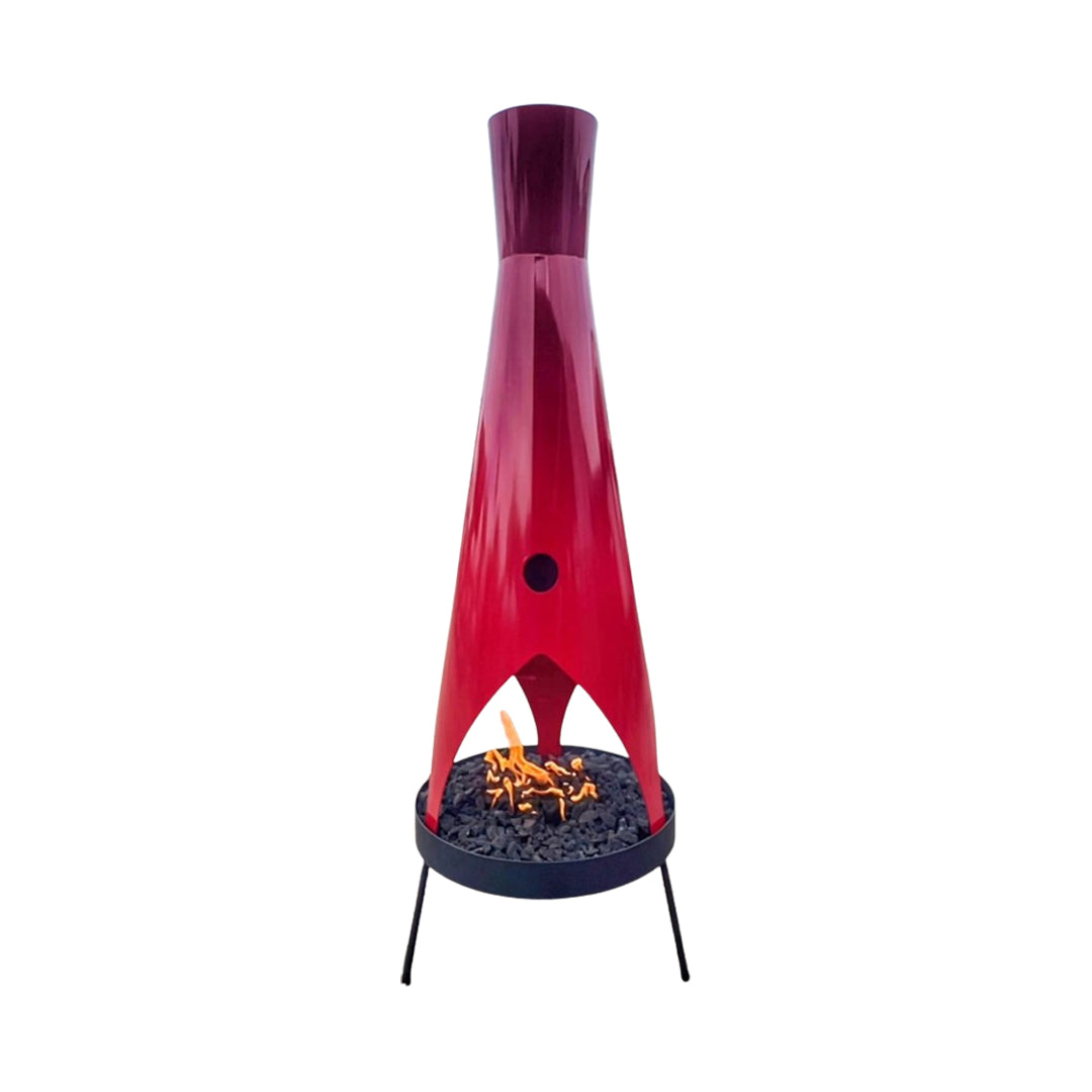 Stratofire 9ft. Tall Fire Sculpture  - Majestic Fountains