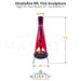 Stratofire 9ft. Tall Fire Sculpture  - Majestic Fountains