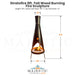 Stratofire 9ft. Tall Wood Burning Fire Sculpture  - Majestic Fountains