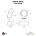 Swerve Bench Size - Majestic Fountains