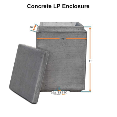 TOP Concrete LP Enclosure - Majestic Fountains and More