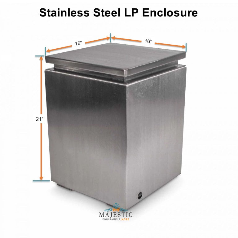 TOP Corten Steel LP Enclosure - Majestic Fountains and More