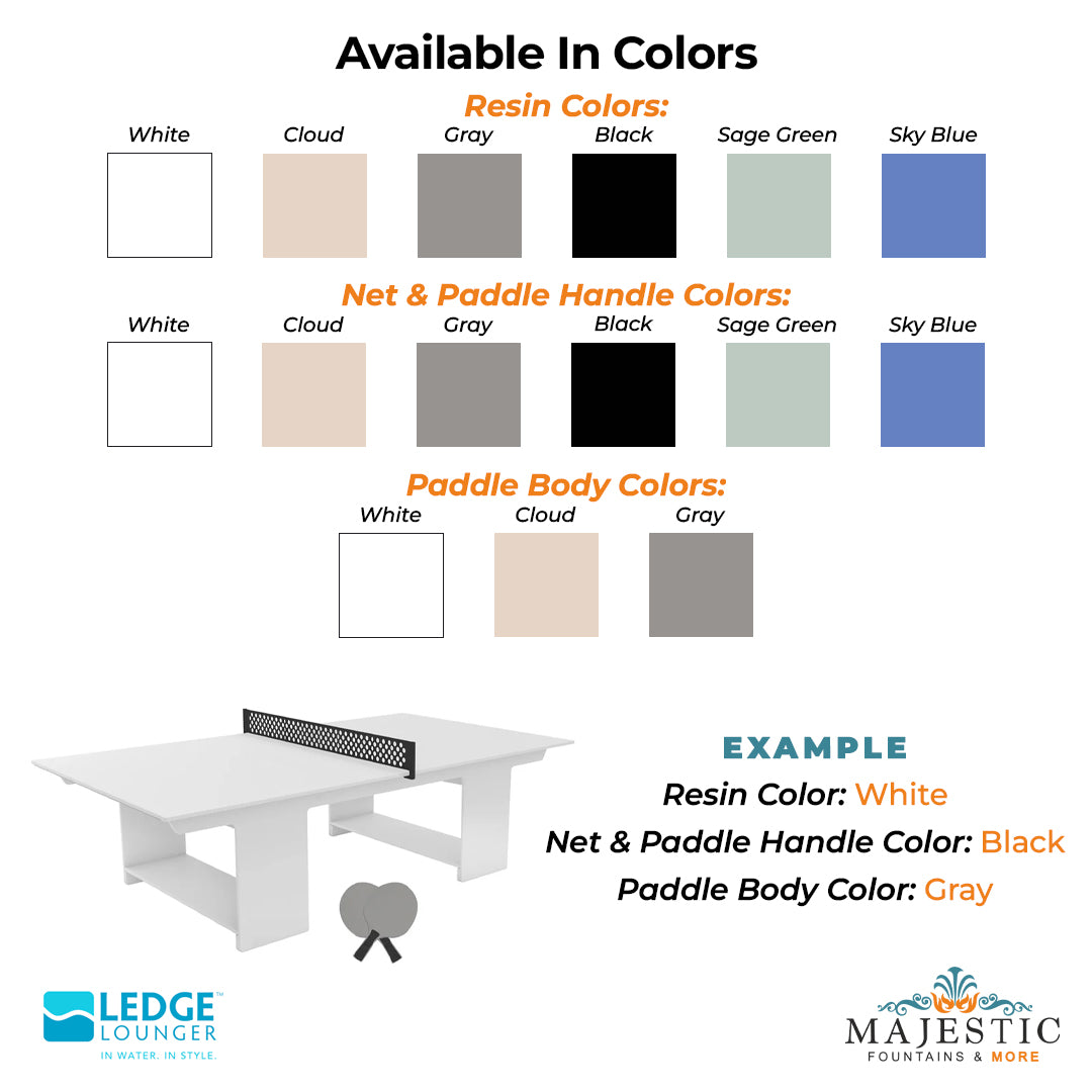 Table Tennis Set - Majestic Fountains