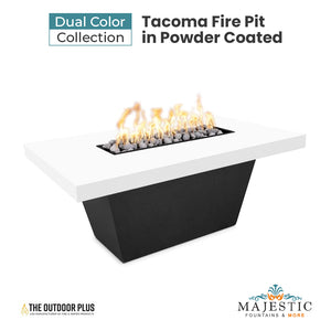 Tacoma Fire Pit in Dual Colored Powder Coated Metal by The Outdoor Plus + Free Cover