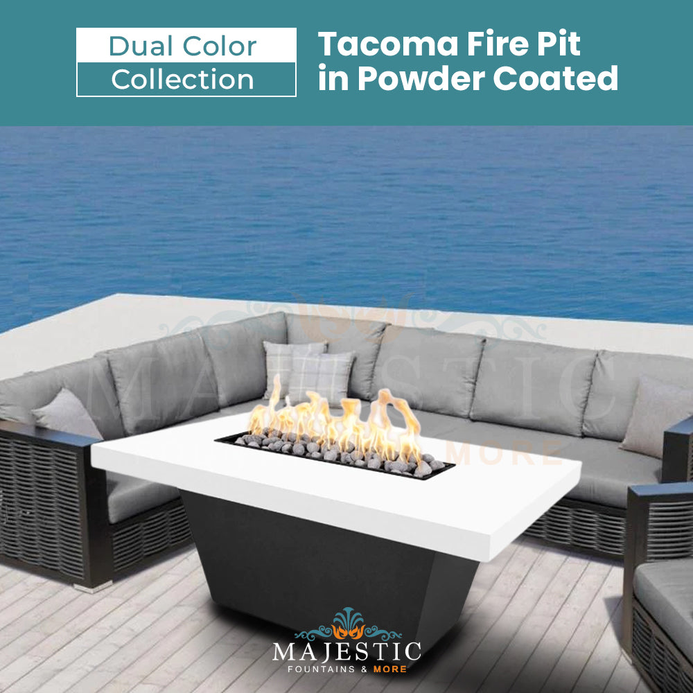 Tacoma Fire Pit in Dual Colored Powder Coated Metal 