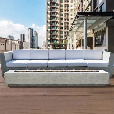Tavola 110 Fire Table PH-439 in GFRC Concrete - Majestic Fountains