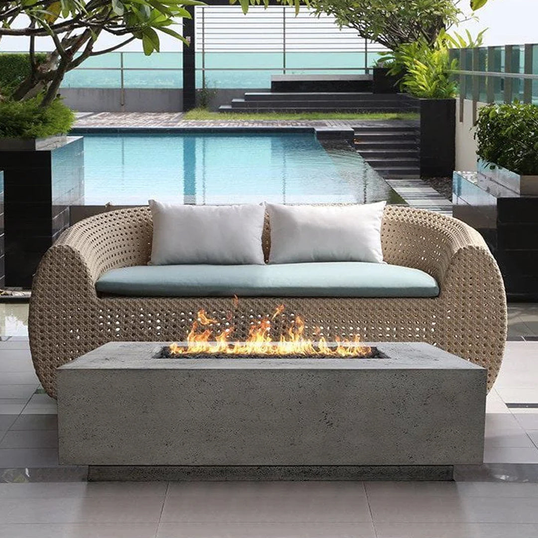 Tavola 1 Fire Table PH-405 in GFRC Concrete - Majestic Fountains