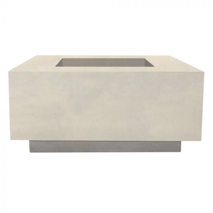 Tavola 2 Fire Table in GFRC Concrete by Prism Hardscapes shown in Coastal - Majestic Fountains and More