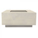 Tavola 2 Fire Table in GFRC Concrete by Prism Hardscapes shown in Coastal - Majestic Fountains and More