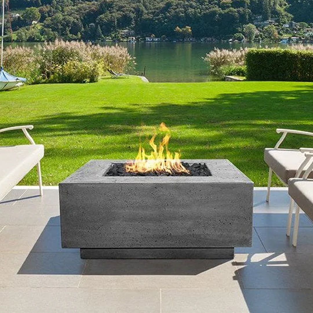 Tavola 42 Fire Table PH-427 in GFRC Concrete - Majestic Fountains