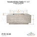 Tavola 42 Fire Table PH-427 in GFRC Concrete by Prism Hardscapes Size - Majestic Fountains