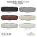 Tavola 4 Fire Table PH-408 in GFRC Concrete by Prism Hardscapes - Majestic Fountains