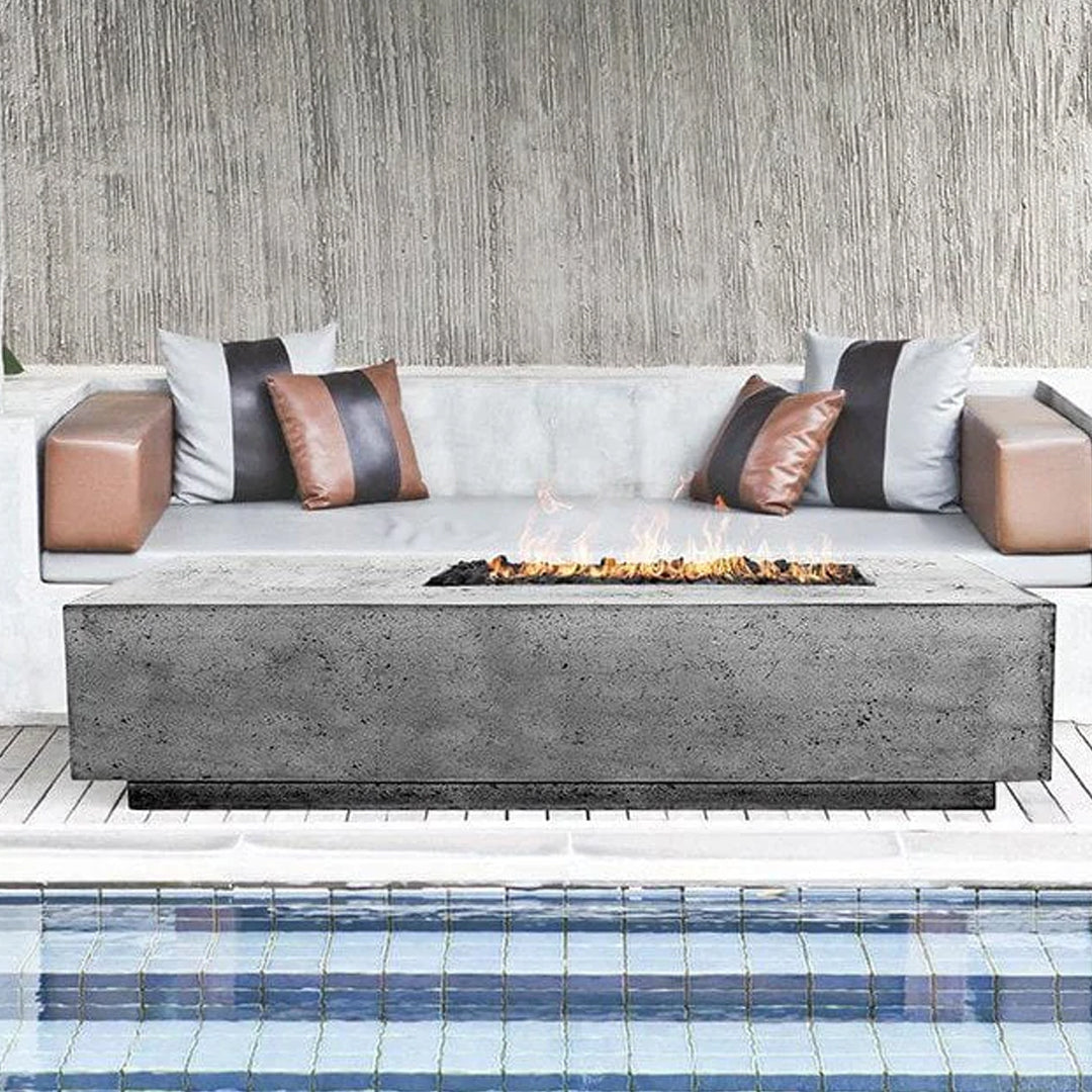 Tavola 5 Fire Table PH-409 in GFRC Concrete - Majestic Fountains