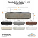 Tavola 5 Fire Table PH-409 in GFRC Concrete by Prism Hardscapes Infograph - Majestic Fountains