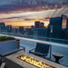 Tavola 72 Fire Table in GFRC Concrete by Prism Hardscapes - Majestic Fountains and More