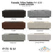 Tavola 7 Fire Table PH-438 in GFRC Concrete by Prism Hardscapes - Majestic Fountains