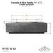 Tavola 8 Fire Table PH-473 in GFRC Concrete by Prism Hardscapes Size - Majestic Fountains