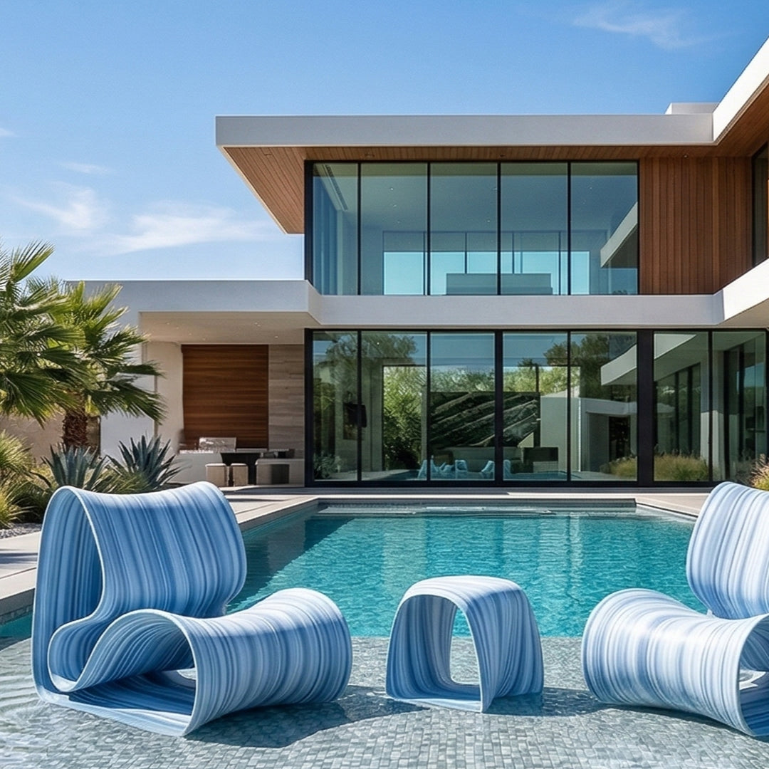 Tenjam Baja Club Chair - Set of 2 - In-Pool & Patio Furniture - Majestic Fountains